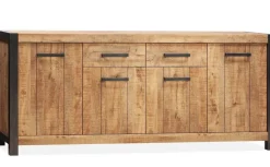WoonMax Dressoir City Mango groot 4 deurs en 2 lades - 80 cm hoog
