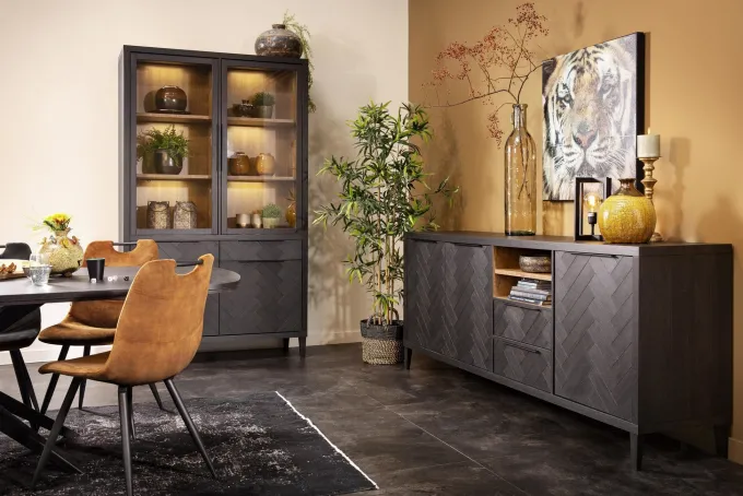 WoonMax Dressoir Gamma Visgraat Old Piano - Lamulux