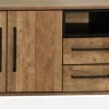 WoonMax Dressoir Maldini Old teak - 3 deuren en 2 lades - 203 cm