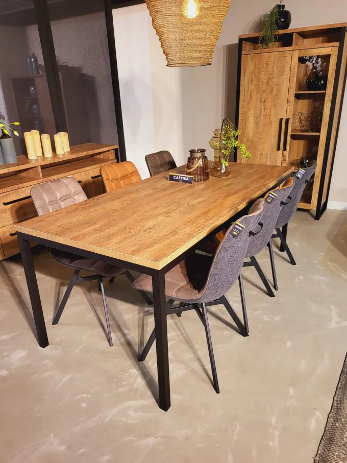 WoonMax Eettafel Carriba Mango - 160 of 200 cm