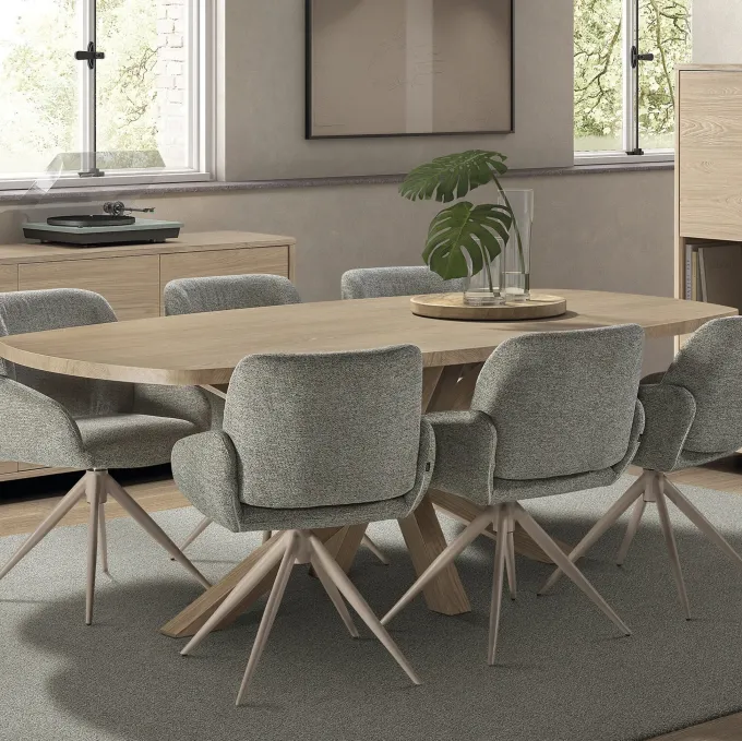 WoonMax Eettafel Deens ovaal Costa - 8 afmetingen - Diverse kleuren