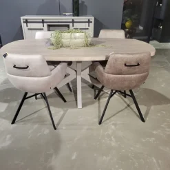 WoonMax Eettafel Deens ovaal Costa - 8 afmetingen - Diverse kleuren