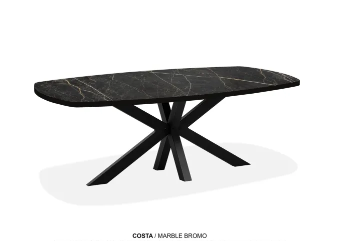 WoonMax Eettafel Deens ovaal Costa - 8 afmetingen - Diverse kleuren