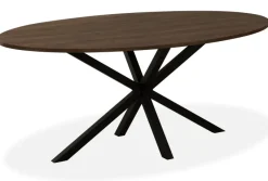 WoonMax Eettafel Kent ovaal - 160 - dark mango
