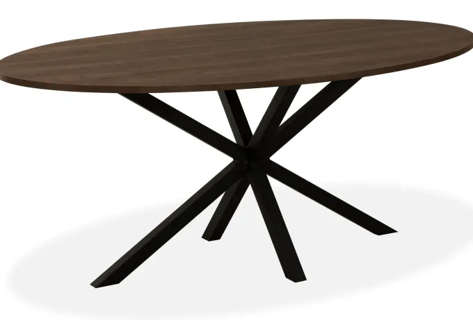 WoonMax Eettafel Kent ovaal - 138, 160, 180, 200 of 220 cm - Diverse kleuren