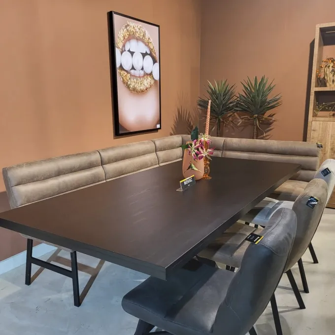 WoonMax Eettafel rechthoekig Novac - 4 afmetingen - Diverse kleuren