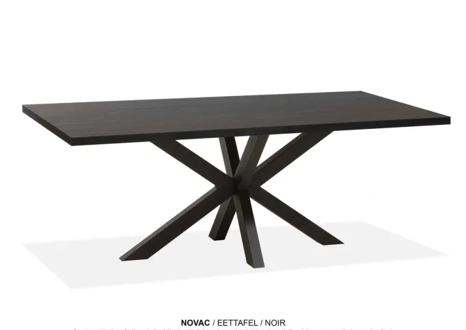 WoonMax Eettafel rechthoekig Novac - 4 afmetingen - Diverse kleuren