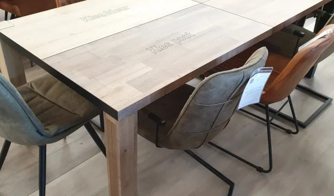 WoonMax Eettafel Sandwich Lamulux - Zelf samen te stellen industrieel design