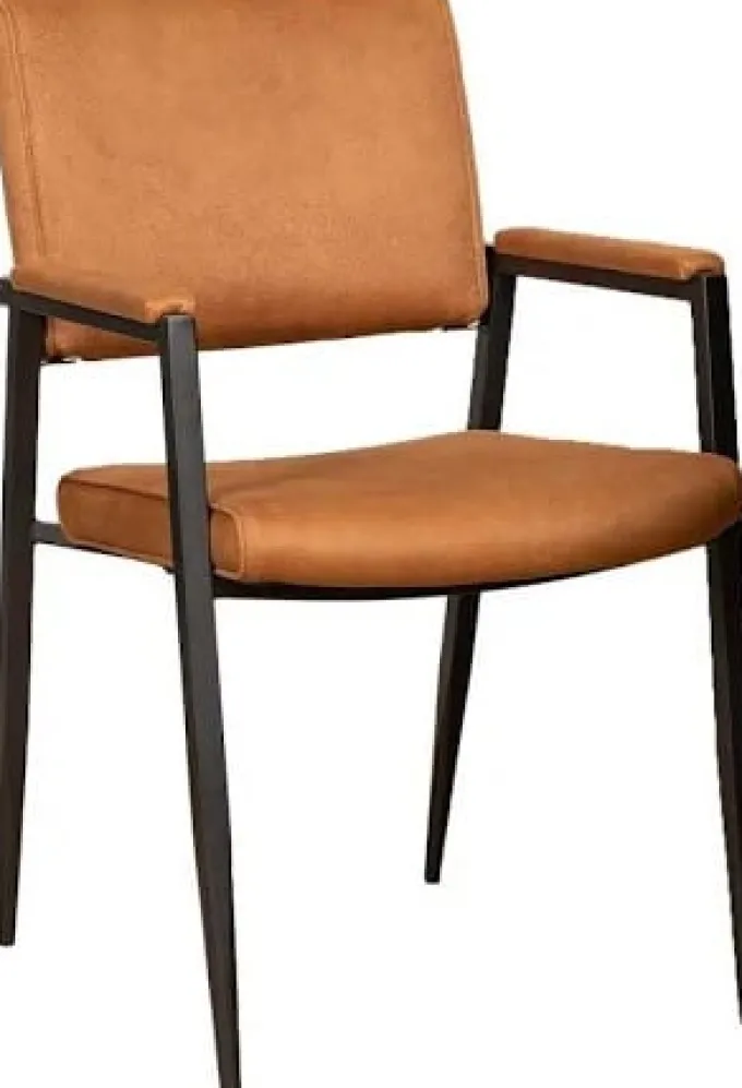 WoonMax Eettafelstoel Bodie Zorro - Cognac, Antraciet, Groen of Taupe