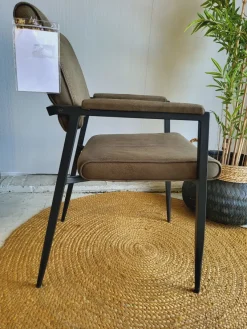 WoonMax Eettafelstoel Bodie Zorro - Cognac, Antraciet, Groen of Taupe