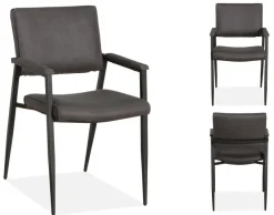 WoonMax Eettafelstoel Bodie Zorro - Cognac, Antraciet, Groen of Taupe
