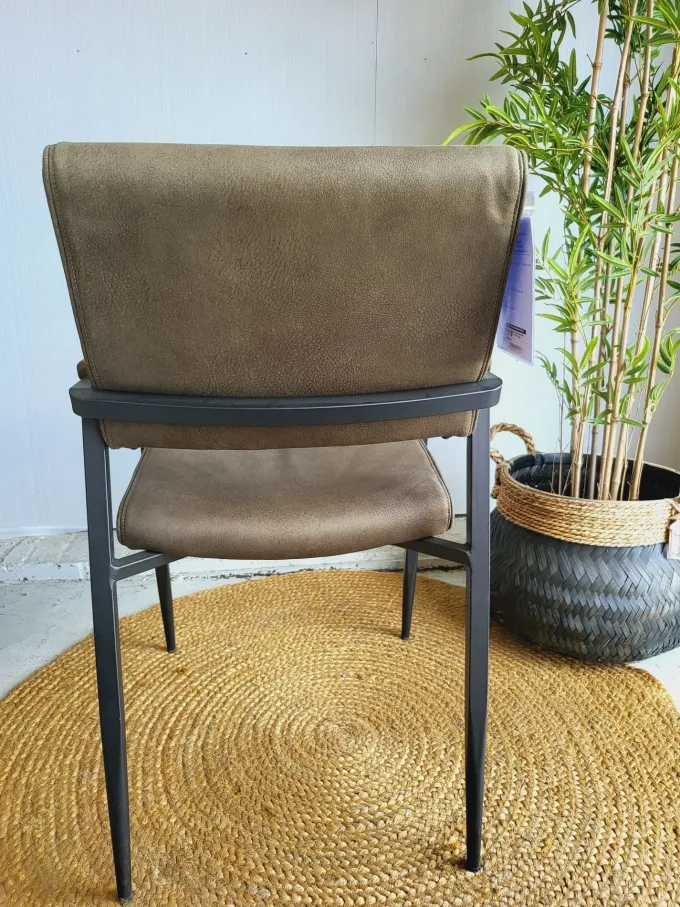 WoonMax Eettafelstoel Bodie Zorro - Cognac, Antraciet, Groen of Taupe