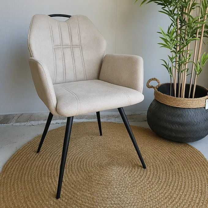 WoonMax Eettafelstoel Puck Zorro - Cognac, Antraciet, Groen, Clay, Zand of Taupe