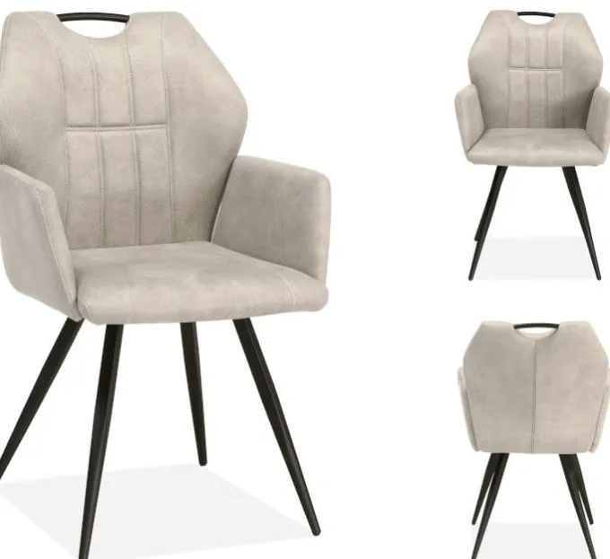 WoonMax Eettafelstoel Puck Zorro - Cognac, Antraciet, Groen, Clay, Zand of Taupe