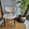 WoonMax Eettafelstoel Rikki Zorro - Antraciet, Sand of Taupe