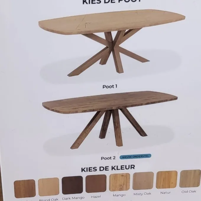 WoonMax Eettafel Utah Deens ovaal Lamulux - 160, 190 en 220 - Diverse kleuren