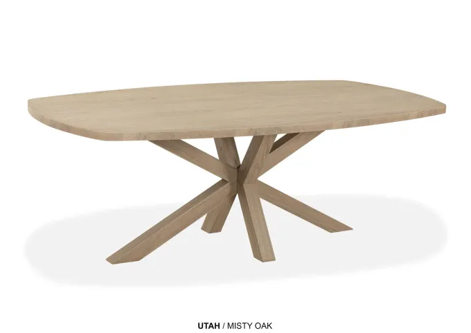 WoonMax Eettafel Utah Deens ovaal Lamulux - 160, 190 en 220 - Diverse kleuren