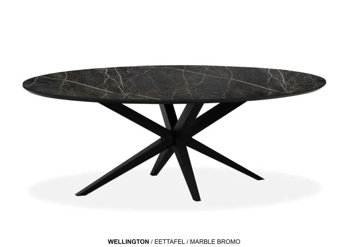 WoonMax Eettafel Wellington Ovaal Lamulux - Diverse kleuren en afmetingen