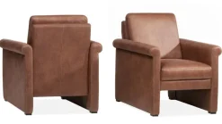 WoonMax Fauteuil Portland rug laag stof Art beige showroommodel
