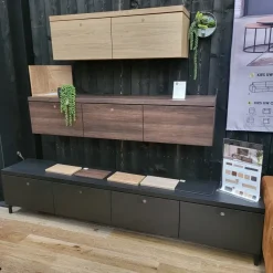WoonMax Hangend TV meubel Keswick - 120 cm Blond Oak - Showroommodel