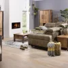 WoonMax Kinga Broodkast 3 deurs, 3 laden en 3 open vakken - Lamulux Old Teak