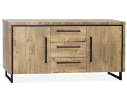 WoonMax Rimini dressoir 2 deurs - 3 lades Lamulux mango 172 cm