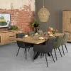 WoonMax Rimini Wandkast 1 deur en 2 lades Lamulux mango
