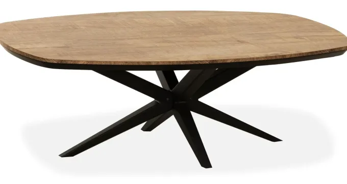 WoonMax Salontafel Wellington Deens Ovaal Lamulux - 135 - 67 cm