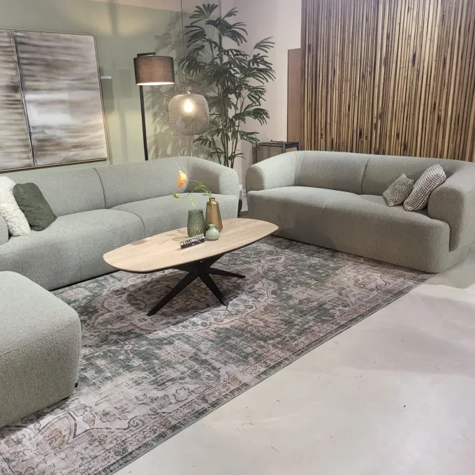WoonMax Salontafel Wellington Deens Ovaal Lamulux - 135 - 67 cm