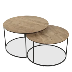 WoonMax Salontafel Windsor set van 2 - mango