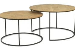WoonMax Salontafel Windsor set van 2 - old teak