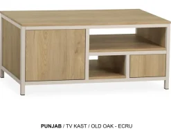 WoonMax Tv kast Punjab klein - diverse kleurcombinaties
