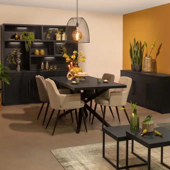 WoonMax Tv meubel Broadway - Noir - 170 cm