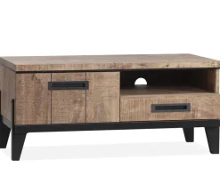WoonMax Union tv kast klein 1 dr/1 la/1 open - Lamulux Mango