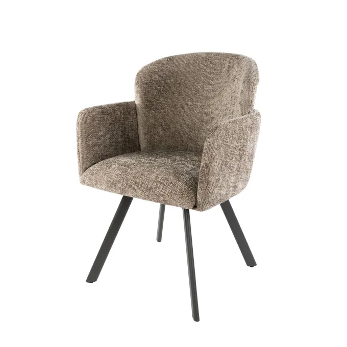 WoonStijl Armstoel Embrace draaibaar - Hoven champagne
