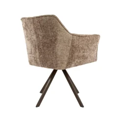 WoonStijl Armstoel Raster draaibaar Hoven champagne-bruin frame
