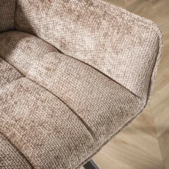 WoonStijl Armstoel raster draaibaar Rich Champagne