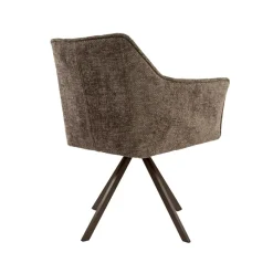 WoonStijl Armstoel Raster draaibaar Hoven taupe-bruin frame