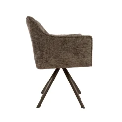 WoonStijl Armstoel Raster draaibaar Hoven taupe-bruin frame