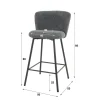 WoonStijl Barstoel Curve Boucle wit