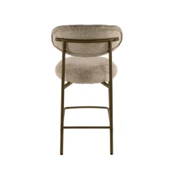 WoonStijl Barstoel Round Cargo zand - frame bruin