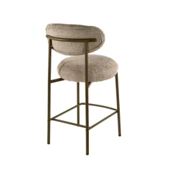 WoonStijl Barstoel Round Cargo zand - frame bruin