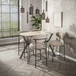 WoonStijl Barstoel Round Cargo zand