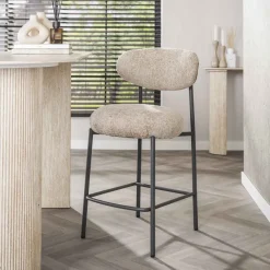 WoonStijl Barstoel Round Cargo zand
