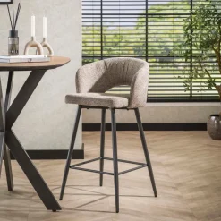 WoonStijl Barstoel Salon Tissee cargo zandkleur