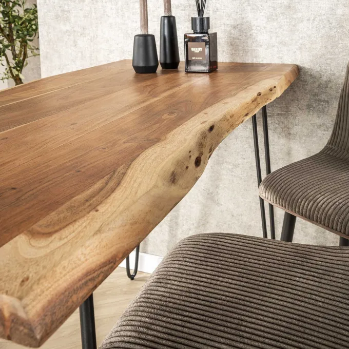 WoonStijl Bartafel edge 130 acacia