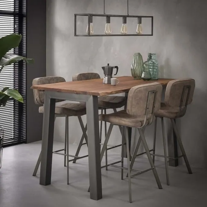 WoonStijl Bartafel 147 edge 25mm / Massief acacia naturel