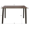 WoonStijl Bartafel Edge Pure 147 cm acacia bruin