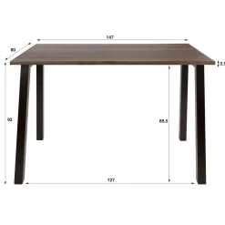 WoonStijl Bartafel Edge Pure 147 cm acacia bruin