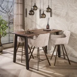 WoonStijl Bartafel Edge Pure 147 cm acacia bruin